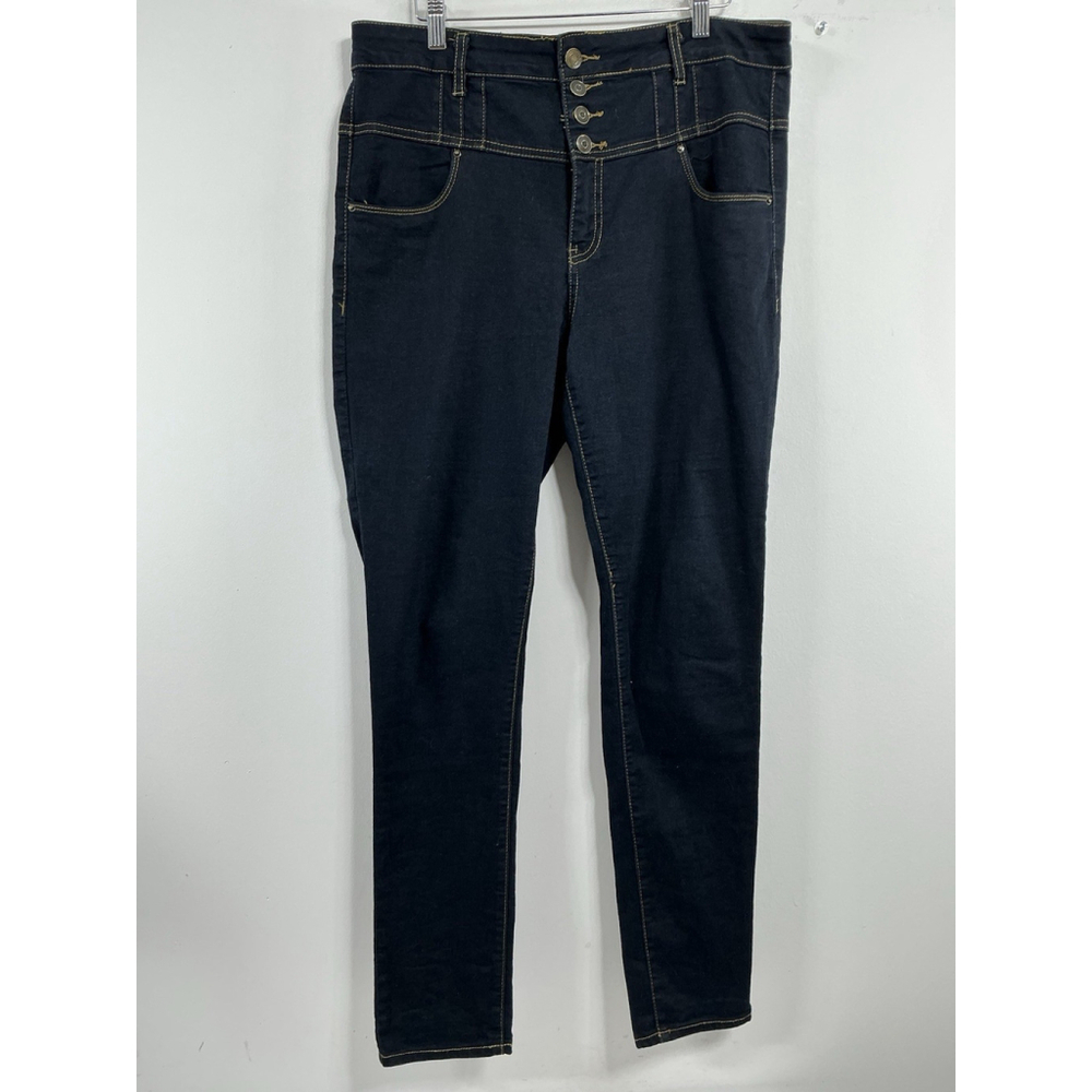 Womans Junior Excellent Condition Vienna Skinny Dark Blue Jeans Size 13